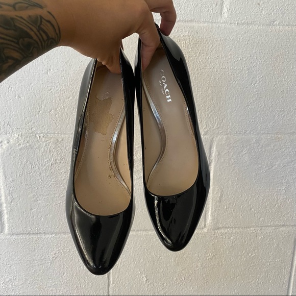 Coach Shoes - COACH Women's 6 Black Patent Stiletto Heel